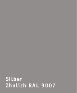 Silber ähnlich RAL 9007