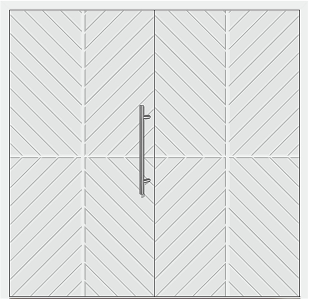 Kunststoff Haustür 4-92 weiß zweiflügelig