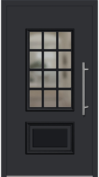 Kunststoff Haustür 418-15 schwarz