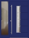 Kunststoff Haustür 1210-40 ultramarinblau Seitenteil links