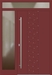 Kunststoff Haustür 1210-40 rubinrot Seitenteil links Oberlicht