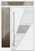 Kunststoff Haustür 1211-40 weiß Seitenteil links Oberlicht