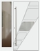 Kunststoff Haustür 1211-40 weiß Seitenteil links