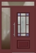 Kunststoff Haustür 424-15 braunrot Seitenteil links Oberlicht