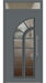 Kunststoff Haustür 6376-11 basaltgrau Oberlicht