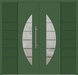Kunststoff Haustür 6514-52 laubgrün zweiflügelig