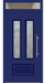 Kunststoff Haustür 6547-10 ultramarinblau Oberlicht