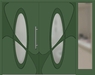Kunststoff Haustür 6990-41 laubgrün zweiflügelig Seitenteil rechts