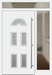 Kunststoff Haustür F05/R weiß Seitenteil rechts Oberlicht