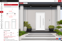 Öffnungsart und Maße der Haustür bestimmen im Bereich Konstruktion des PaX Haustürkonfigurator
