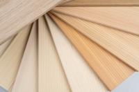 Holzmuster im Fächer angeordnet mit PaXnatura Lasur