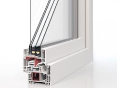 PaXabsolut 4 Fensterprofilschnitt flächenversetzt mit PaXsecura