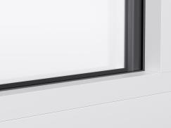 PaXabsolut 4 Fenster, Detailansicht Glasleiste eckig
