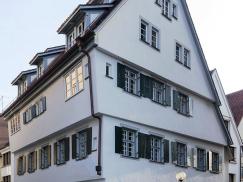 Fachwerkgebäude von 1465 mit PaXpur58 aus Kiefer in Ulm