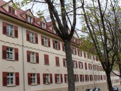 Siedlungshäuser in der Rotenbergsiedlung, Stuttgart mit PaXretro58 aus Kiefer