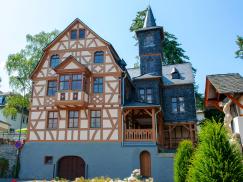 Spätbarockes Fachwerkhaus mit PaXretro58 aus Eukalyptus in Boppard