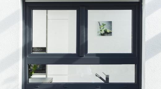 Anthrazitgraue Kunststoff-Fenster von PaX
