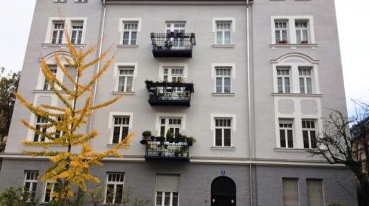 Barockisierendes Jugendstilgebäude  mit PaXretro58 aus Eukalyptus in München