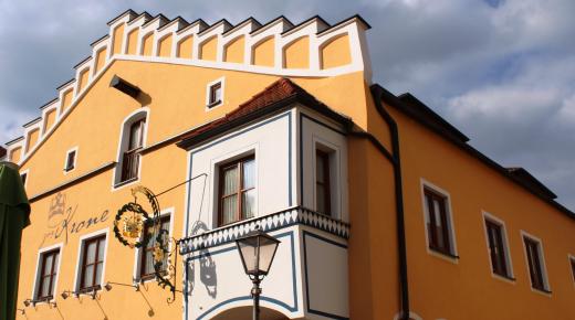 Giebelbau aus dem 18. Jhd mit PaXretro58 aus Eukalyptus in Beilngries