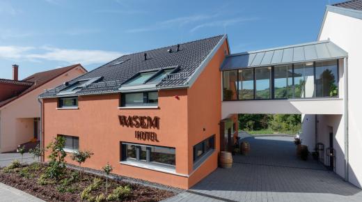 Weinhotel Wasem in Ingelheim mit Kunststoff-Aluminium-Fenstern