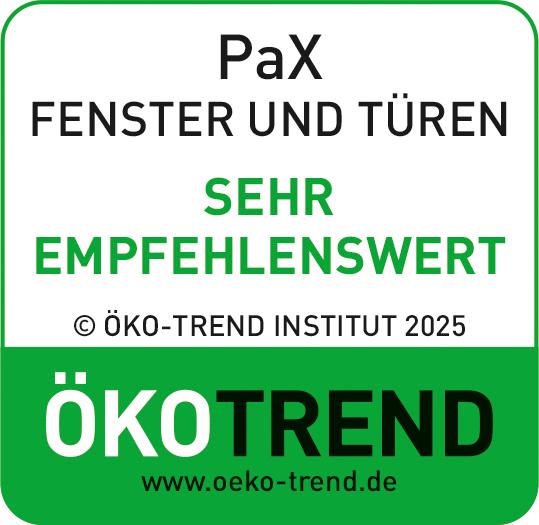 Ökotrend-Siegel PaX 2025