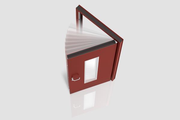 Drehtürantrieb einer PaXentrée Aluminium-Haustür von PaX