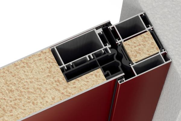 Wärmegedämmte PaXentrée Haustür im Querschnitt