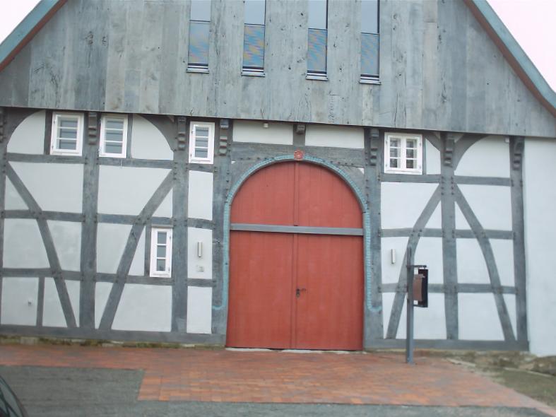 Einbau denkmalgerechter Kastenfenster aus Kiefer in Bad Salzuflen front