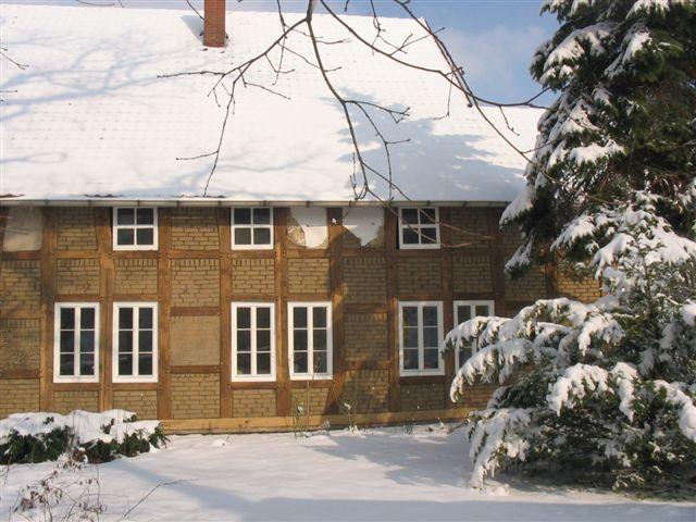 Fachwerkhaus mit PaXretro58 Fenstern aus Kiefer in Vlotho