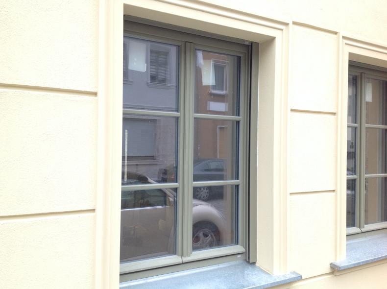 Jahrhundertwendehaus in Luckenwalde mit PaXretro68 aus Eukalyptus Nahaufnahme