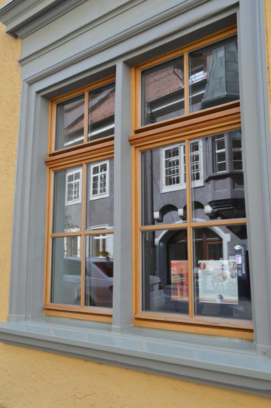 Stadthaus mit PaXretro58 aus Eiche in Ravensburg Doppelfenster