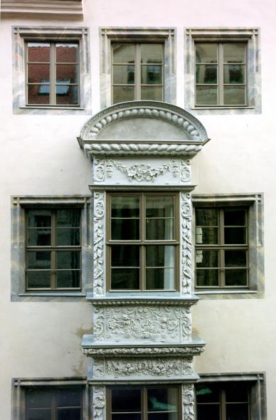 Verbundfenster für Wohn- und Geschäftshaus von 1550 in Leipzig Nahaufnahme