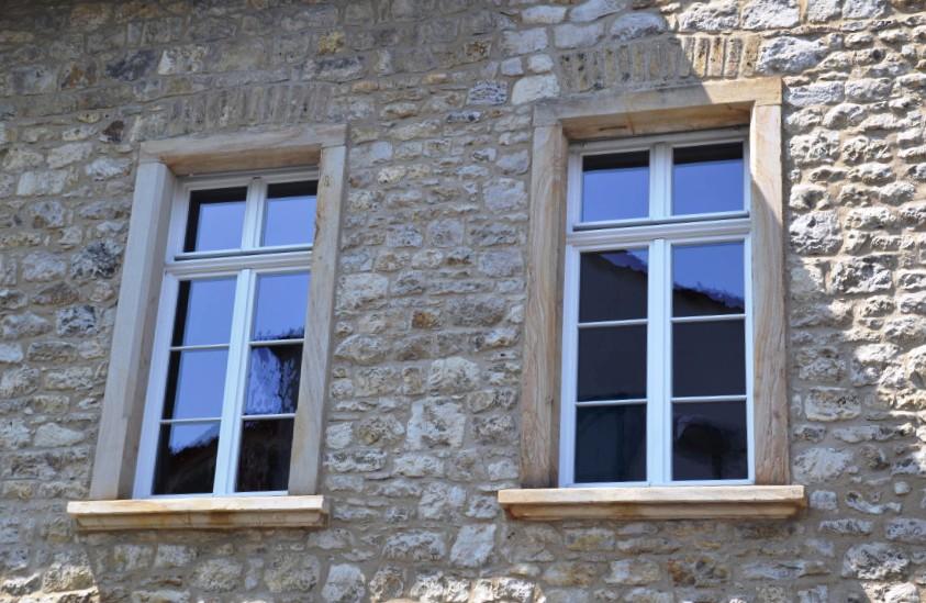 PaXcontur68 aus Meranti für Winzerhaus von 1877 in Ingelheim Nahaufnahme