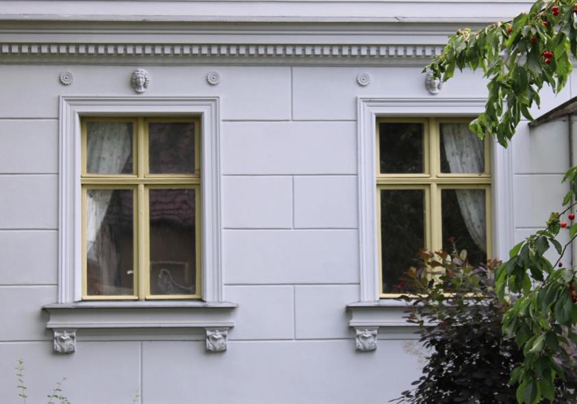 Evangelisches Pfarramt um 1875 mit PaXretro58 aus Eukalyptus in Blankenfelde