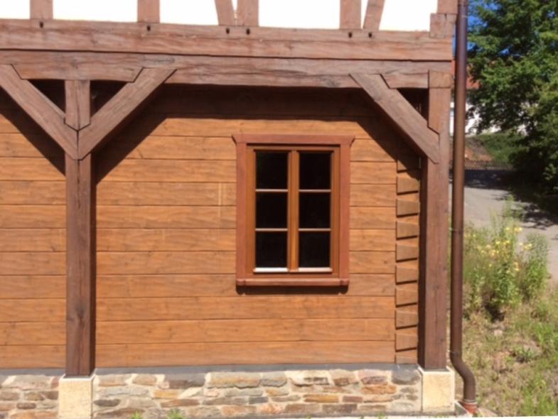 Fachwerkgebäude aus 1900 mit PaXretro68 aus Eiche in Hohenstein-Ernstthal