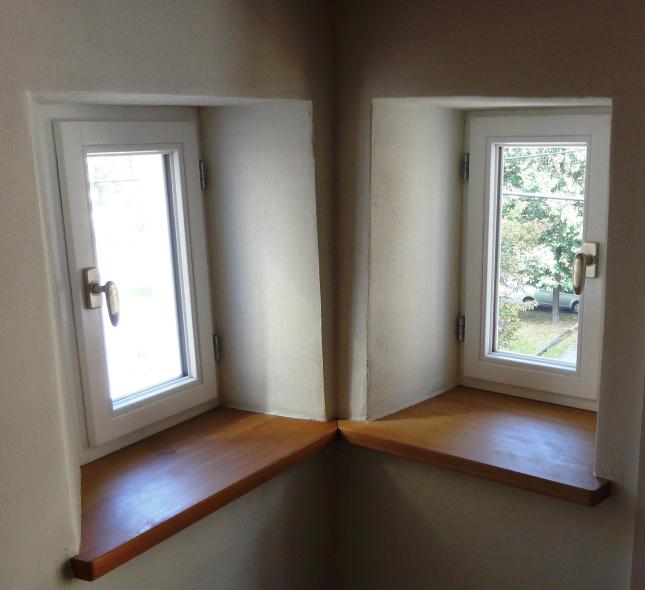 Fachwerkgebäude von 1465 mit PaXpur58 aus Kiefer in Ulm Innenansicht