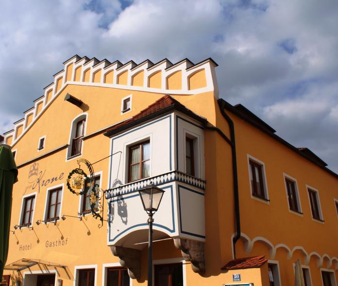 Giebelbau aus dem 18. Jhd mit PaXretro58 aus Eukalyptus in Beilngries