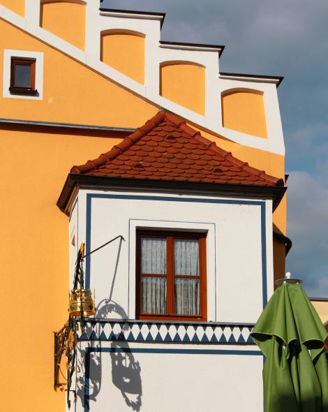 Giebelbau aus dem 18. Jhd mit PaXretro58 aus Eukalyptus in Beilngries