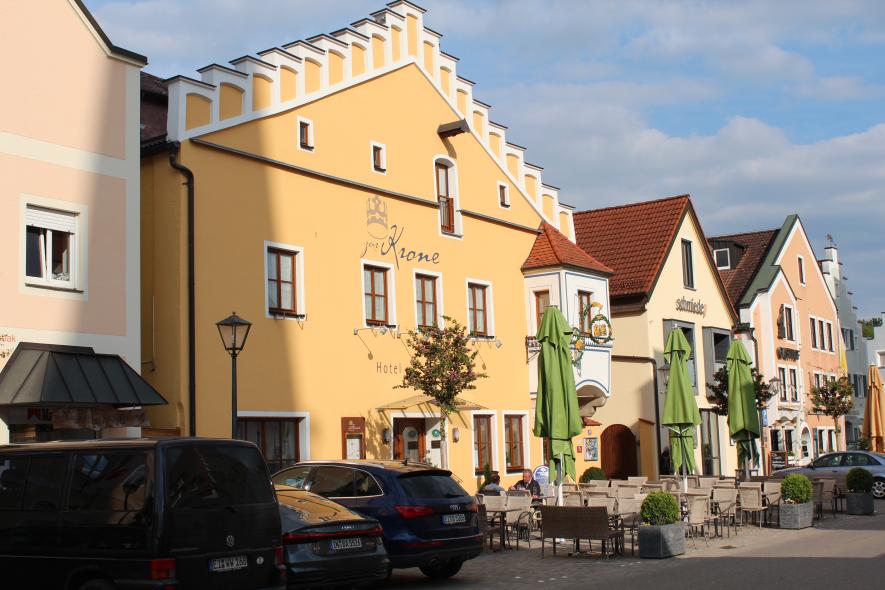 Giebelbau aus dem 18. Jhd mit PaXretro58 aus Eukalyptus in Beilngries