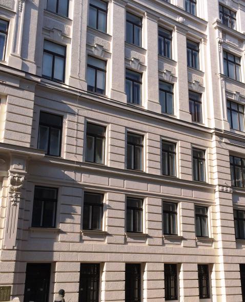 Historismusgebäude in Wien mit PaXpur58 aus Eukalyptus