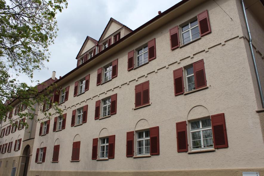 Siedlungshäuser in der Rotenbergsiedlung, Stuttgart mit PaXretro58 aus Kiefer