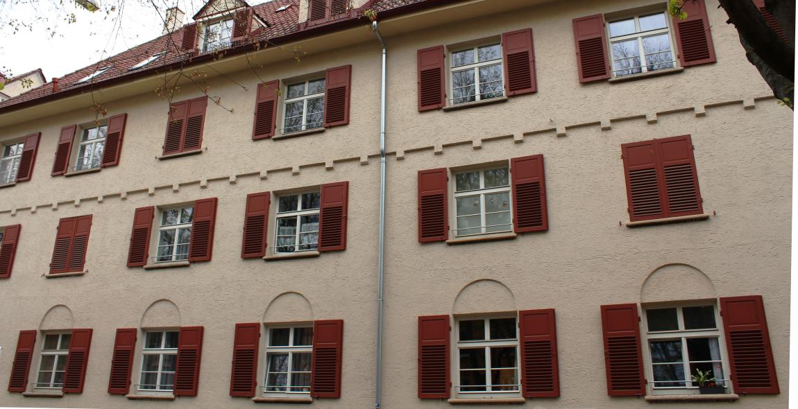 Siedlungshäuser in der Rotenbergsiedlung, Stuttgart mit PaXretro58 aus Kiefer