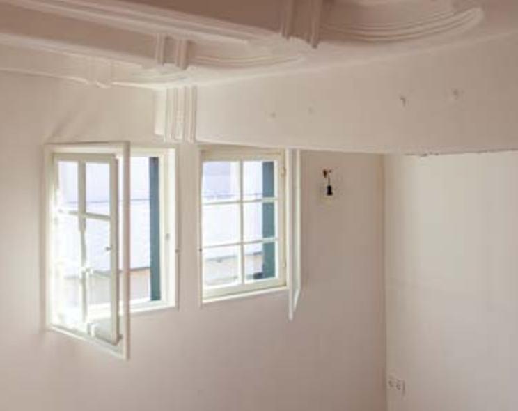 Winkelhofanlage aus dem 16. Jhd mit PaXpur58 aus Eukalyptus in Swistal Innenansicht