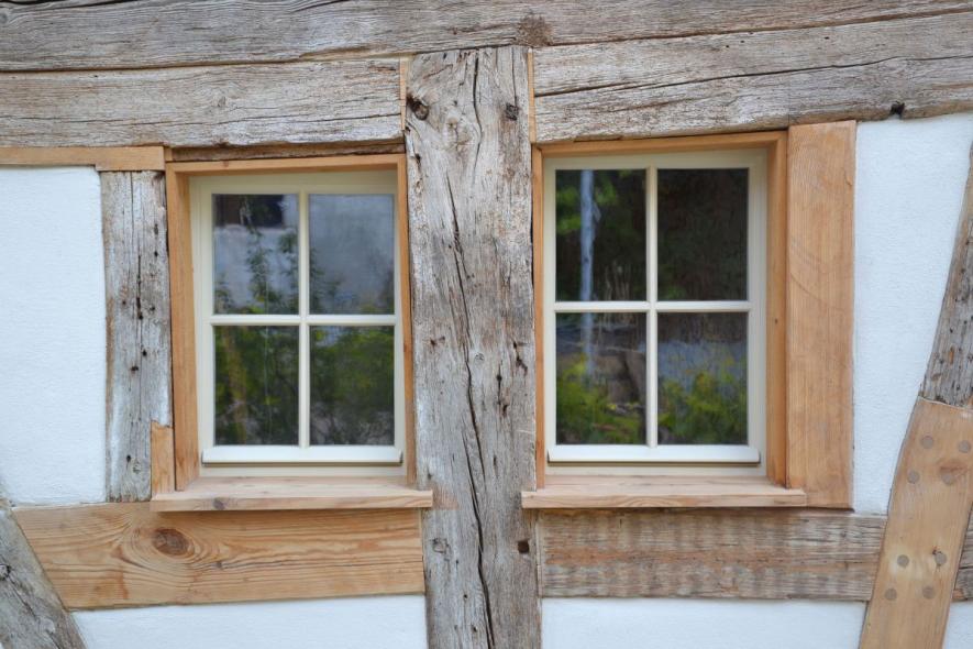 PaXretro58 Denkmalfenster für Fachwerkhaus in Sipplingen am Bodensee Nahaufnahme