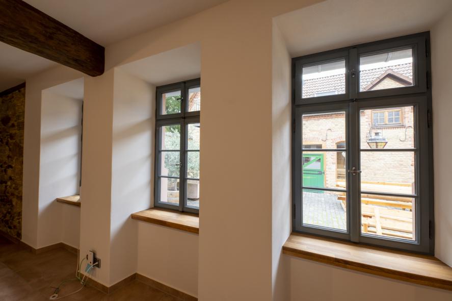 Historische Mühle mit PaXpur58 aus Lärche in Walluf Innenansicht