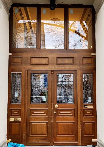 Holz-Haustür mit Oberlicht in Wuppertal