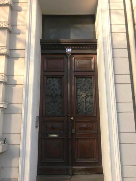 Holz-Haustür mit Oberlicht in Wuppertal Nachbarhaus