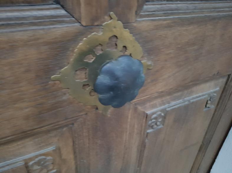 Haus- und Brettertür für Fachwerkhaus in Ulm Detailaufnahme