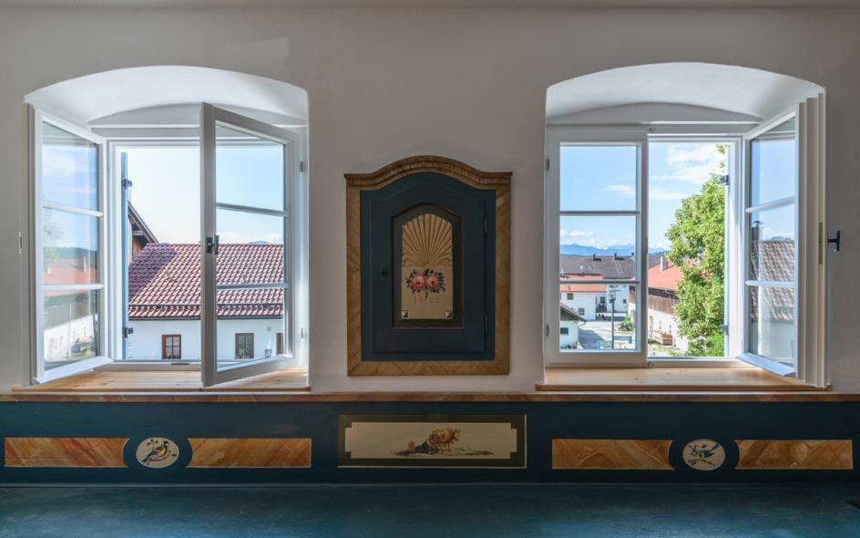 PaXretro68 bei Sanierung eines historischen Einfirsthofes in Antdorf Nahaufnahme innen