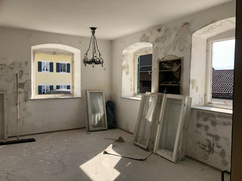 PaXretro68 bei Sanierung eines historischen Einfirsthofes in Antdorf Sanierung